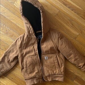 Carhartt Kids Tan Hooded Coat